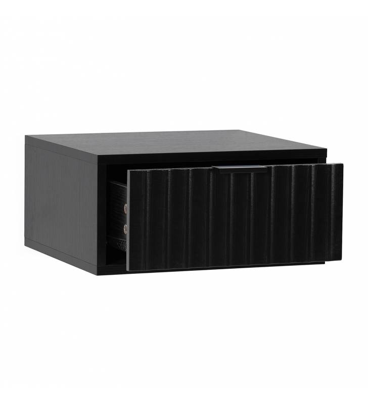 Mesita de Noche Flotante Negro Layla Top Mueble 2