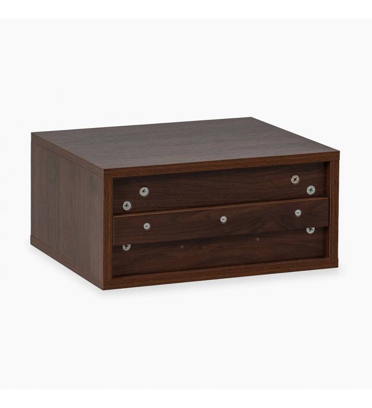 Mesita de Noche Flotante Nogal Layla Top Mueble 5