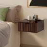 Mesita de Noche Flotante Nogal Layla Top Mueble Ambiente