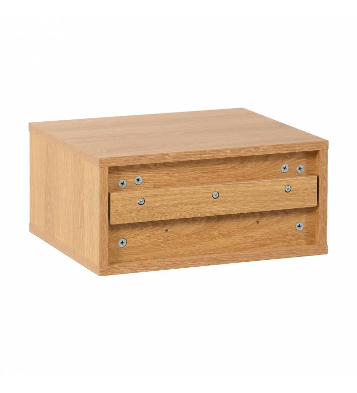 Mesita de Noche Flotante Roble Auran Top Mueble 5