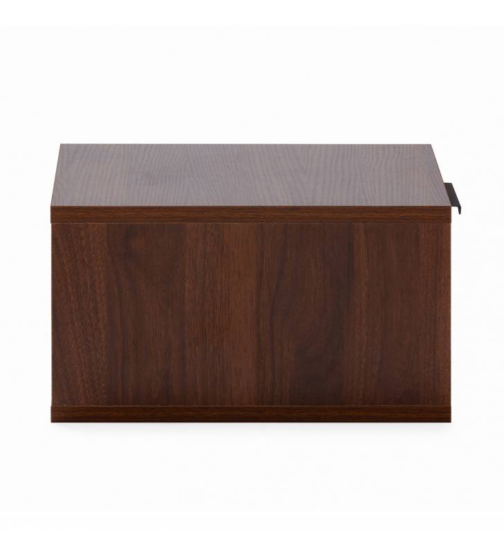 Mesita de Noche Flotante Nogal Auran Top Mueble 4