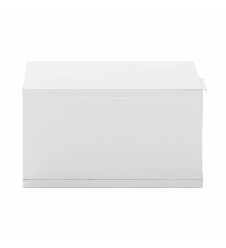 Mesita de Noche Flotante Blanco Auran Top Mueble 4