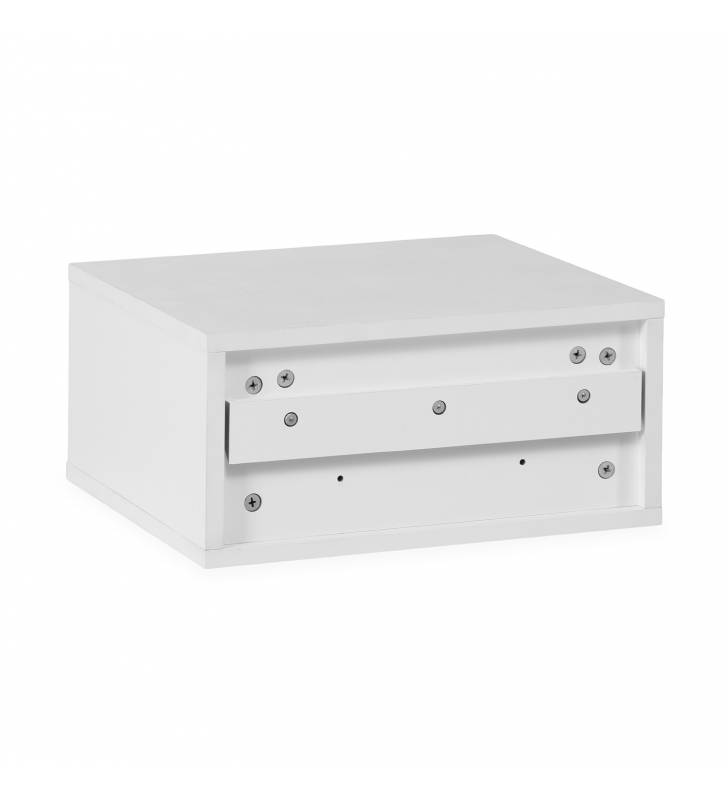 Mesita de Noche Flotante Blanco Auran Top Mueble 5