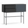 Consola Recibidor Puerta Corredera Gris Antracita Nube Top Mueble 2