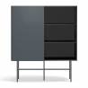 Mueble Auxiliar Puerta Corredera Gris Antracita Nube Top Mueble 4