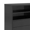 Mueble Auxiliar Puerta Corredera Gris Antracita Nube Top Mueble Detalle