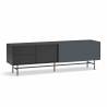 Mueble TV Puerta Corredera Gris Antracita Nube Top Mueble