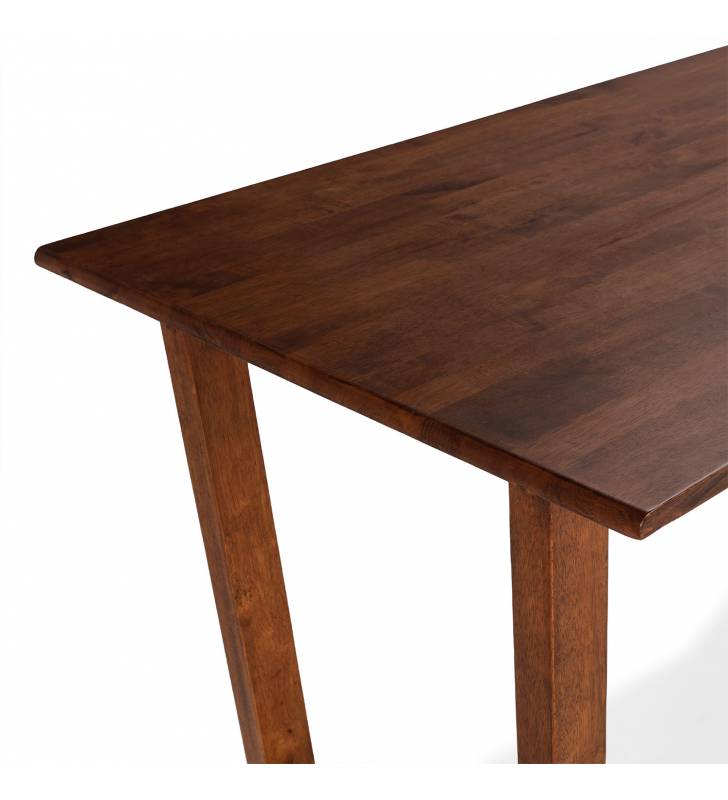 Mesa comedor 140 cm Nogal Georgia Top Mueble Detalle