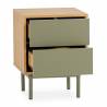 Mesita de Noche 40 cm Roble Verde Kamila Top Mueble 2
