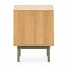 Mesita de Noche 40 cm Roble Verde Kamila Top Mueble 4