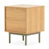 Mesita de Noche 40 cm Roble Verde Kamila Top Mueble 5