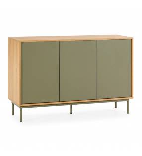 Aparador 120 cm Roble Verde Kamila Top Mueble