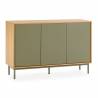 Aparador 120 cm Roble Verde Kamila Top Mueble