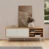 Mueble Tv 140 cm Roble Gris Kamila Top Mueble Ambiente
