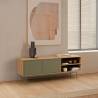 Mueble Tv 140 cm Roble Verde Kamila Top Mueble Ambiente