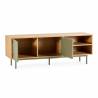 Mueble Tv 140 cm Roble Verde Kamila Top Mueble 2