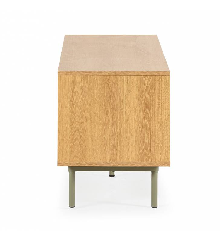Mueble Tv 140 cm Roble Verde Kamila Top Mueble 4