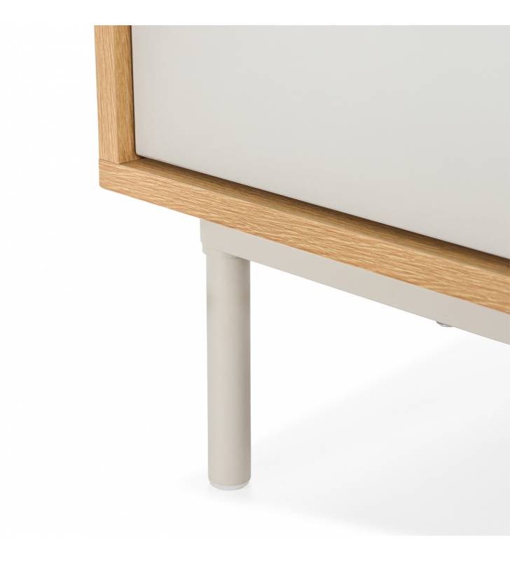 Mueble TV Roble Gris Kamila Top Mueble Detalle