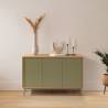 Aparador Salón Roble Verde Kamila Top Mueble Ambiente