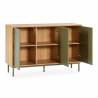 Aparador Salón Roble Verde Kamila Top Mueble 2