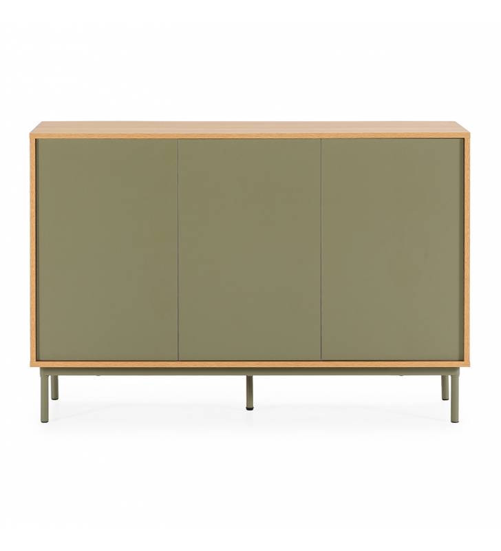 Aparador Salón Roble Verde Kamila Top Mueble 3