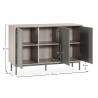 Aparador Salón Roble Verde Kamila Top Mueble Dimensiones