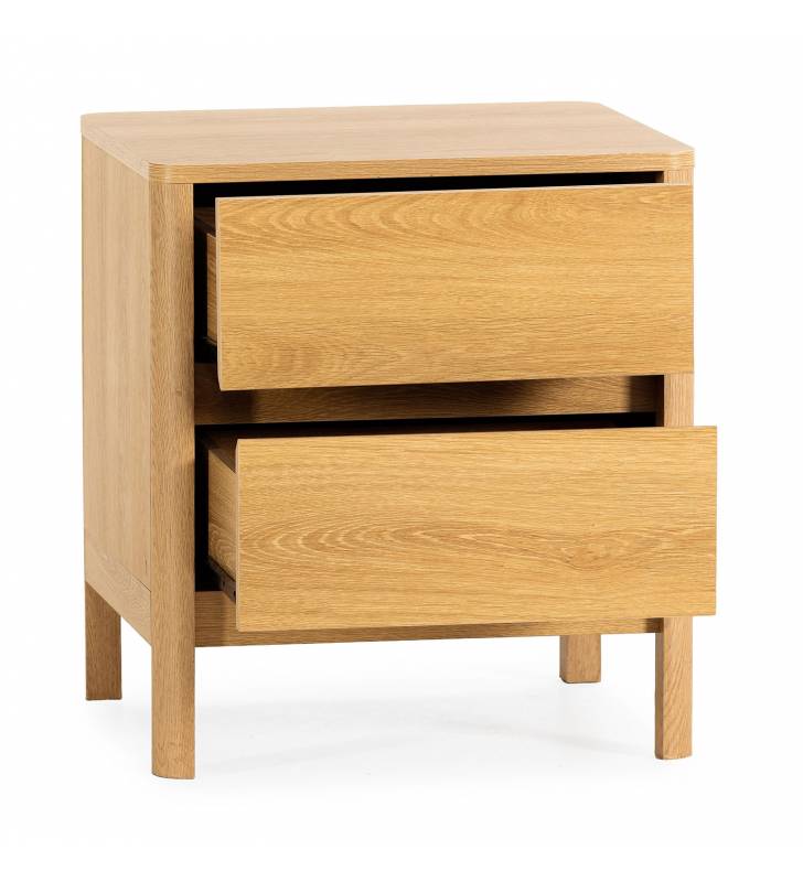 Mesita de Noche 45 cm Roble Nassaua Top Mueble 2