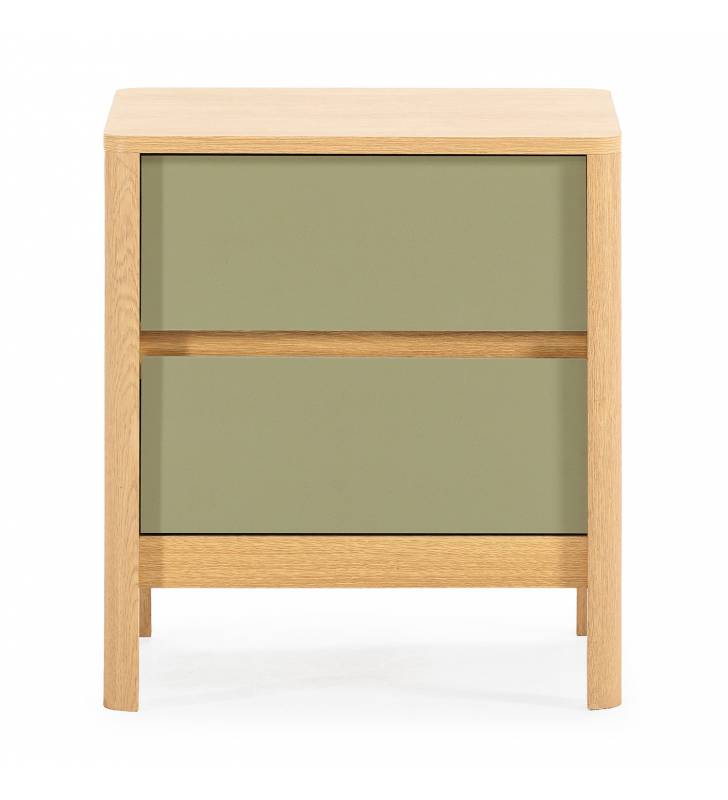 Mesita de Noche 45 cm Roble Verde Nassaua Top Mueble 3
