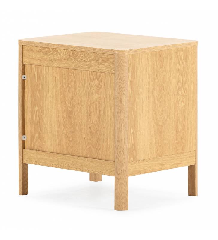 Mesita de Noche 45 cm Roble Verde Nassaua Top Mueble 5