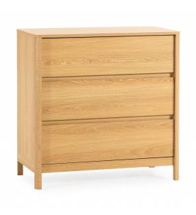 Cómoda 80 cm ancho Roble Nassaua Top Mueble