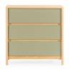Cómoda 80 cm ancho Roble Verde Nassaua Top Mueble 3