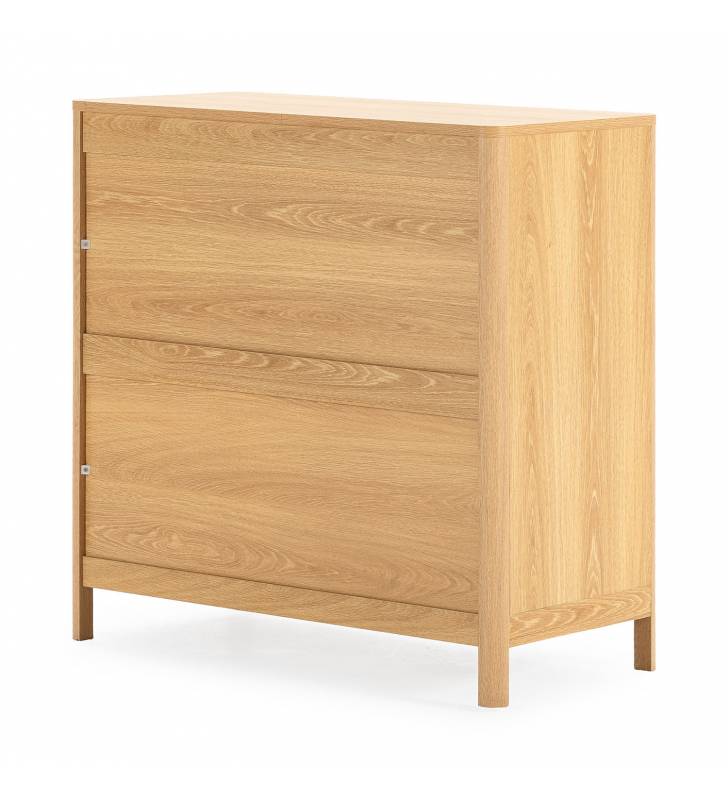 Cómoda 80 cm ancho Roble Verde Nassaua Top Mueble 5