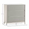 Cómoda 80 cm ancho Roble Verde Nassaua Top Mueble Dimensiones