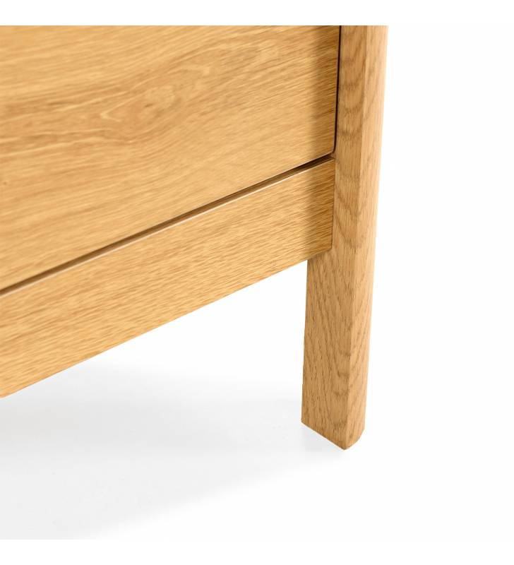 Mesita de Noche Roble Nassaua Top Mueble Detalle