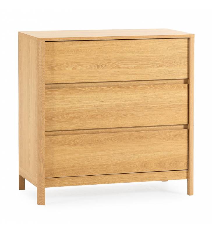 Cómoda Dormitorio Roble Nassaua Top Mueble