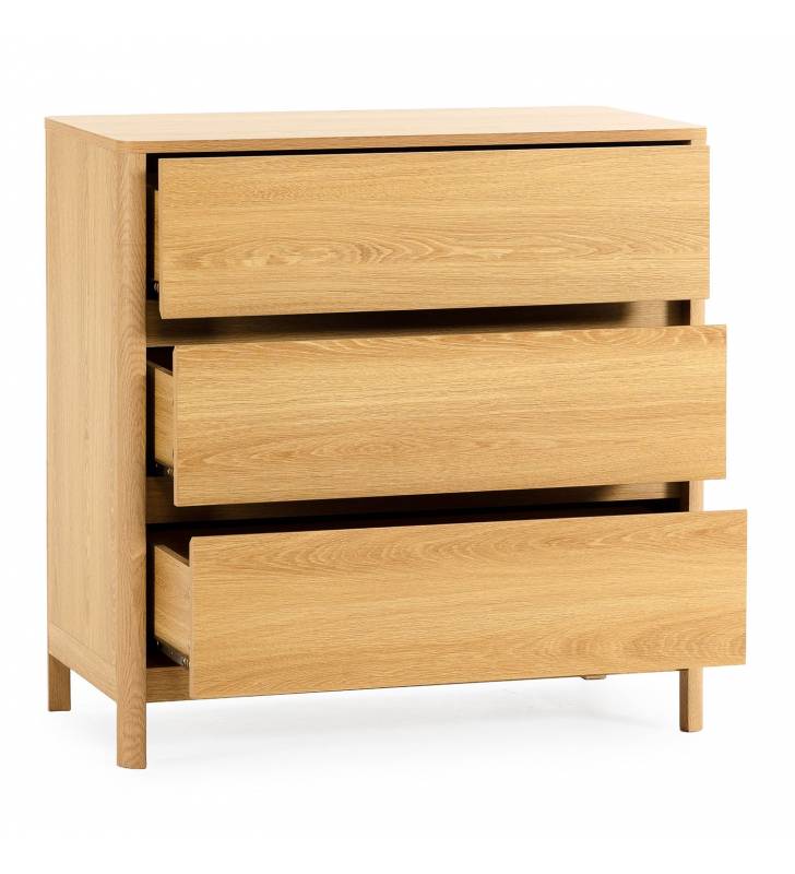 Cómoda Dormitorio Roble Nassaua Top Mueble 2