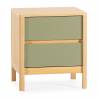 Mesita de Noche Roble Verde Nassaua Top Mueble