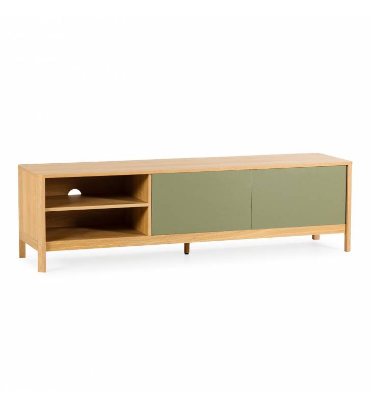 Mueble TV 160 cm Roble Verde Nassaua Top Mueble