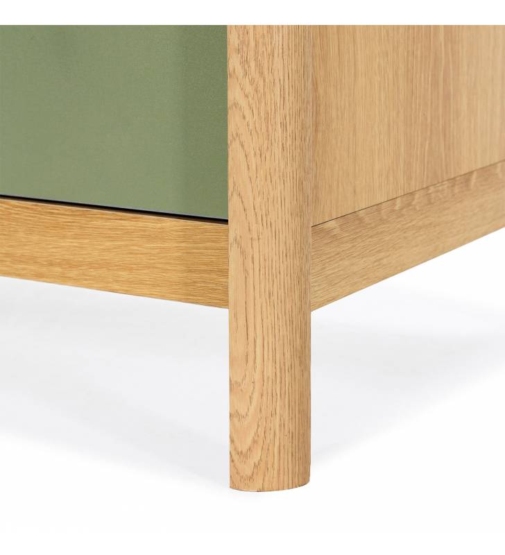Mueble TV 160 cm Roble Verde Nassaua Top Mueble Detalle