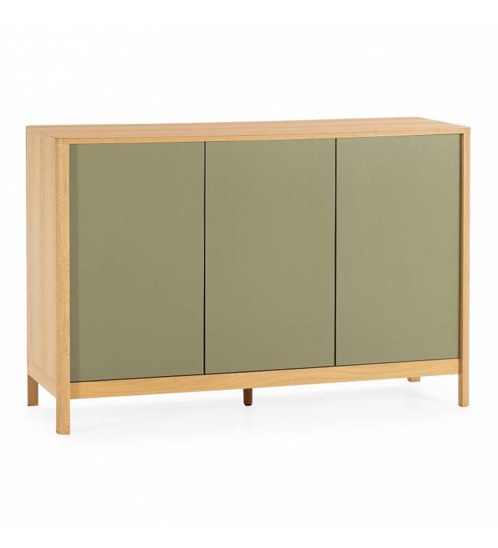 Aparador 120 cm Roble Verde Nassaua Top Mueble