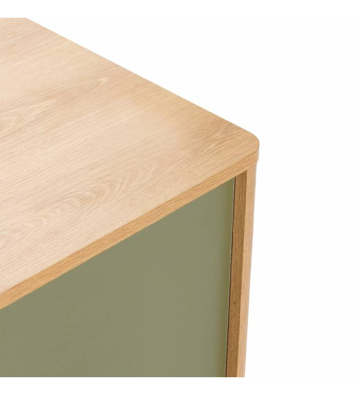 Aparador 120 cm Roble Verde Nassaua Top Mueble Detalle
