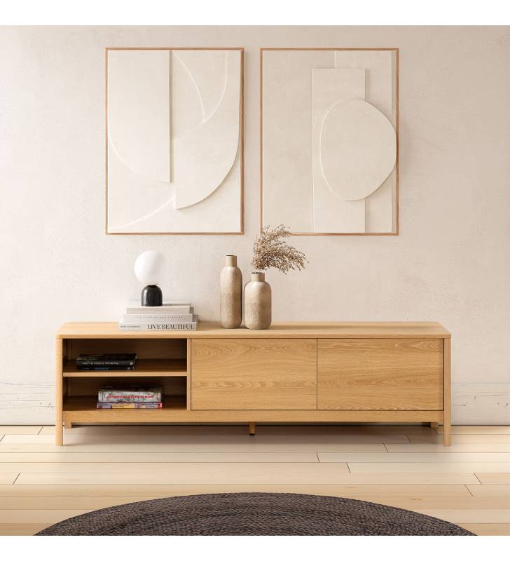 Mueble TV Roble Nassaua Top Mueble Ambiente