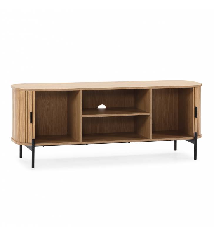 Mueble TV Puertas Correderas Roble Carolina Top Mueble 2