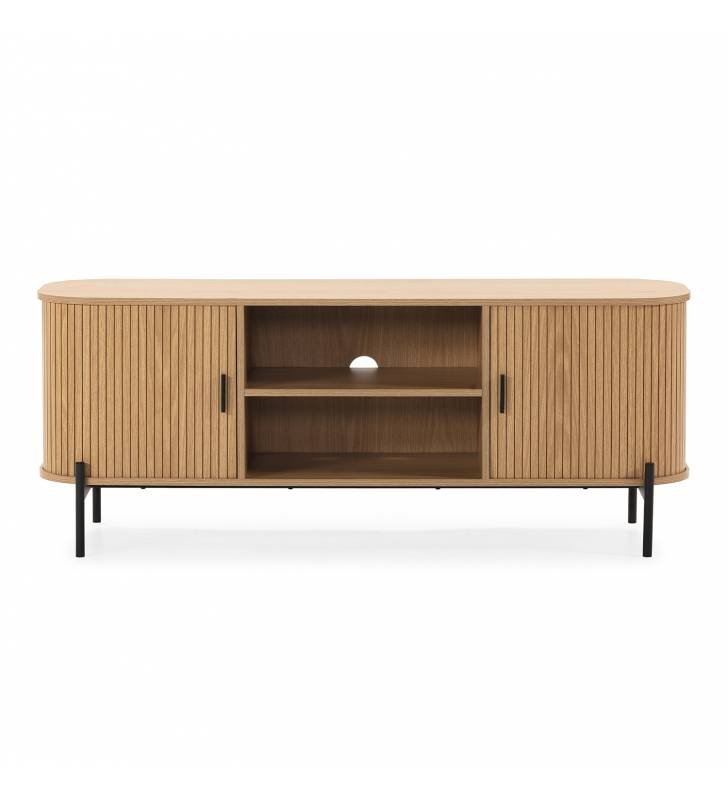 Mueble TV Puertas Correderas Roble Carolina Top Mueble 3