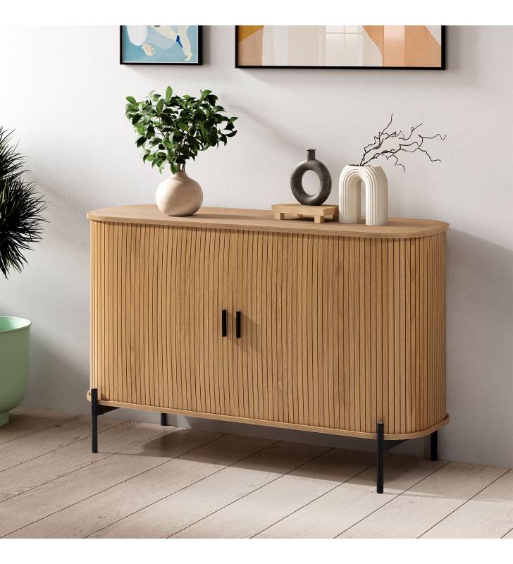 Aparador Puertas Correderas Roble Carolina Top Mueble Ambiente