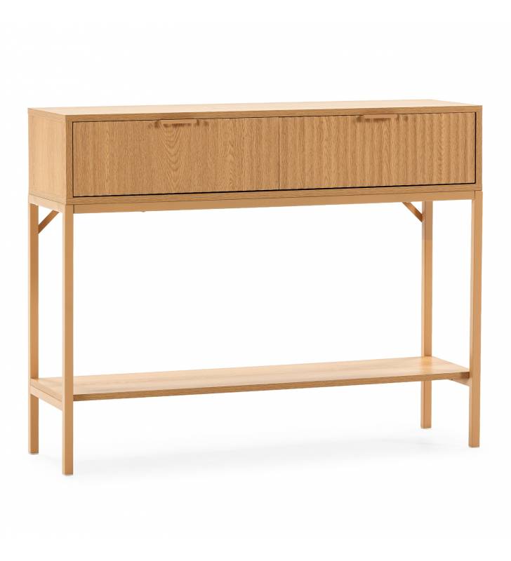 Consola Recibidor Roble Layla Top Mueble