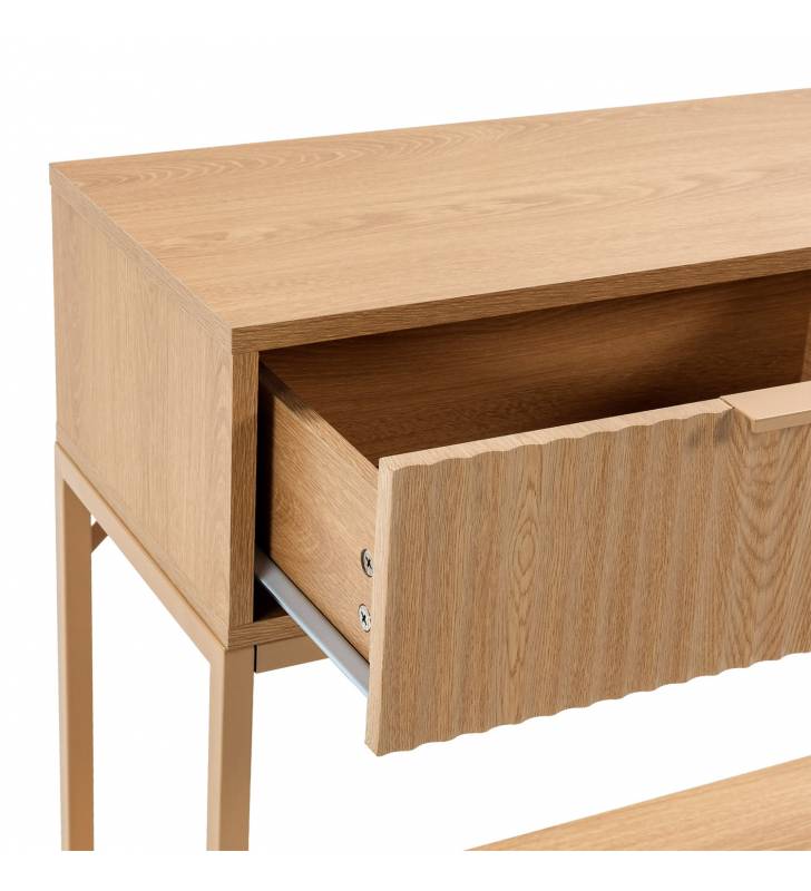 Consola Recibidor Roble Layla Top Mueble Detalle