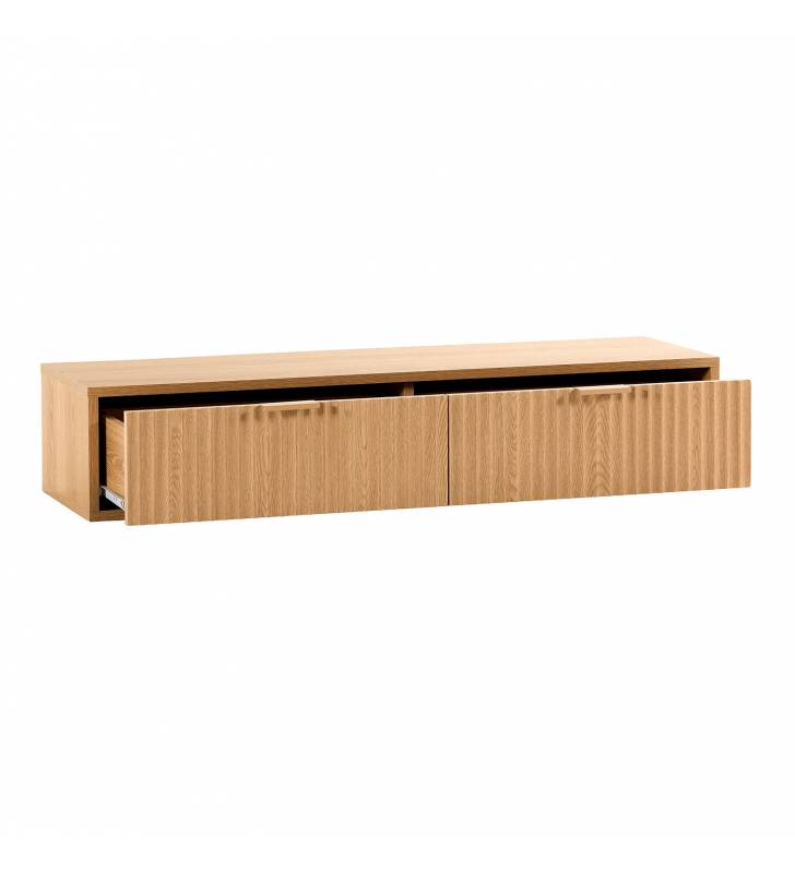 Consola Suspendida Recibidor Roble Layla Top Mueble 2