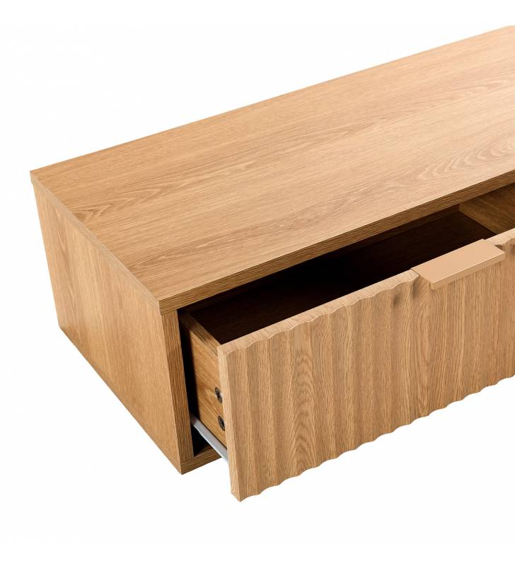 Consola Suspendida Recibidor Roble Layla Top Mueble Detalle