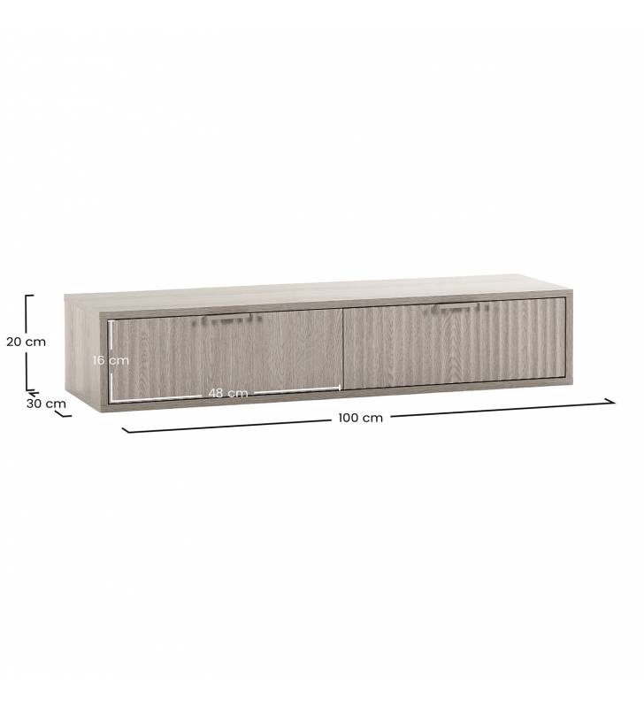 Consola Suspendida Recibidor Roble Layla Top Mueble Dimensiones